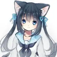  猫系女生动漫头像高冷