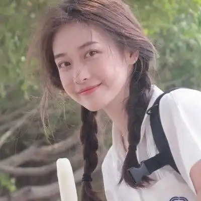 慵懒温柔侧脸女头像