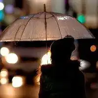 男生伤感头像淋雨