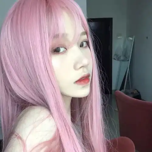  粉色系女生头像