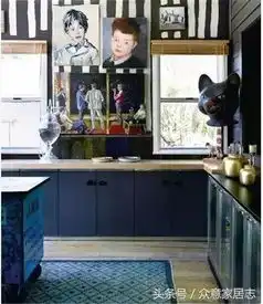  蓝色系厨房也可以有不同风格