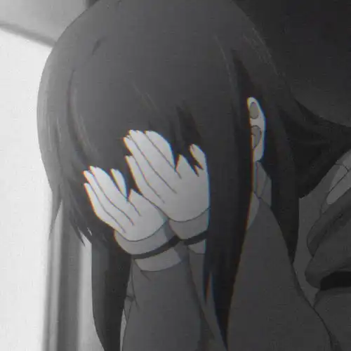 女生动漫头像绝望丧系伤