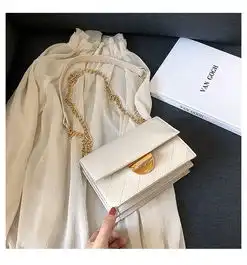  纪蔻高级感包包洋气质感单肩包2019新款潮chic链条包斜挎包女百搭ins