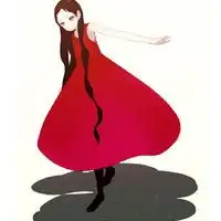  红色系女生头像可爱卡通简单红色小可爱女生头像