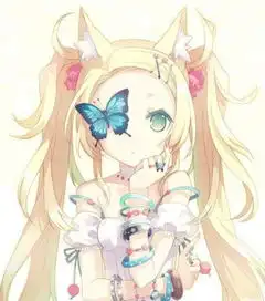  超可爱二次元动漫手绘画爱美的女生,一个人的时候也要美美哒