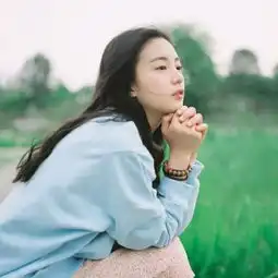 好看头像女仙气绿色系拍
