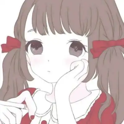红色系动漫可爱头像