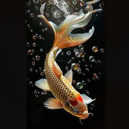  手机头像,好运锦鲤在,好运连连来