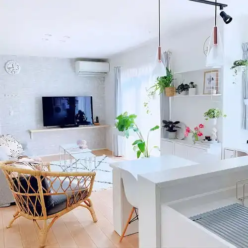 三口之家的北欧日式混搭风两居,纯白色空间清新怡人,玄关真惊艳 三口之家的北欧日式混搭风两居,纯白色空间清新怡人,玄关真惊艳