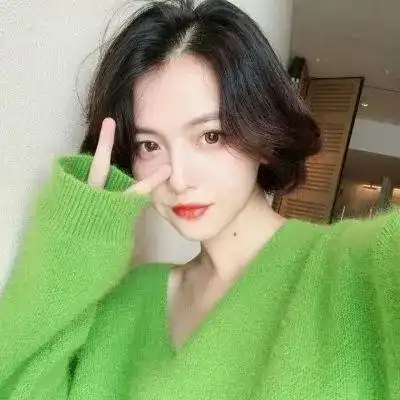 动漫绿系少女头像系列女
