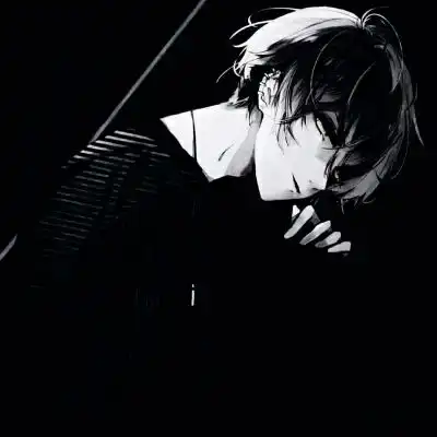  黑色系男头像