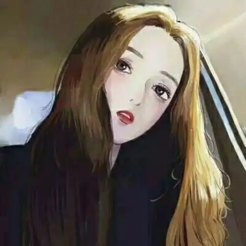 气质清冷手绘女生头像