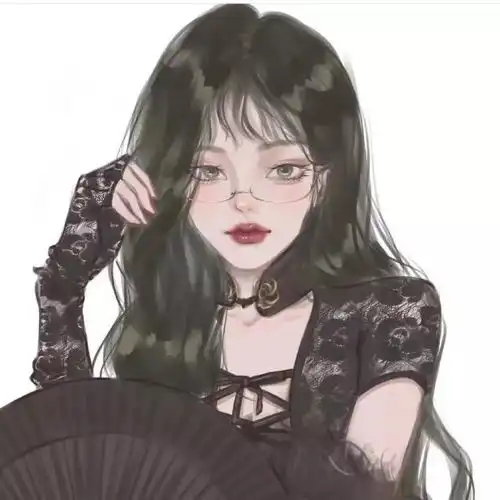  病娇系微丧动漫女生头像