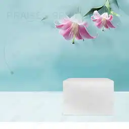  浅蓝色花朵白色台子女士包主图背景图片免费下载主图直通车psd千库网图片编号4835086