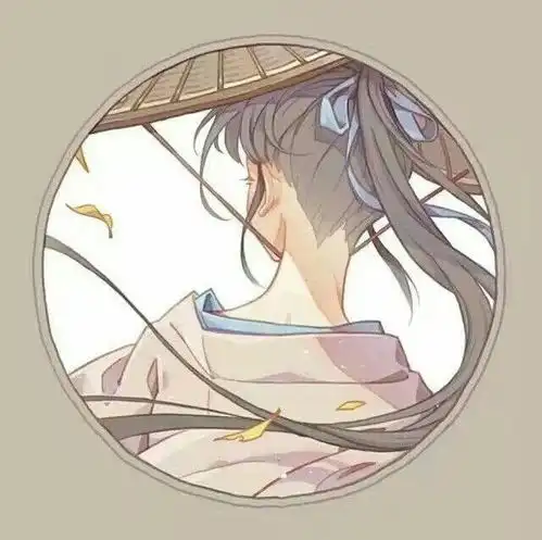  古风系女生头像擦肩的姑娘眉眼弯弯,笑得多恬淡