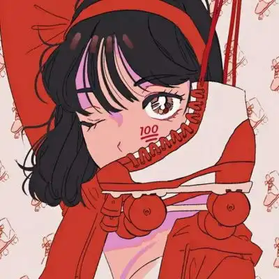  丧头像动漫女暗黑系二次元女生头像