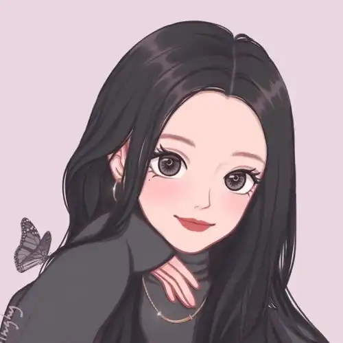  插画欣赏马卡龙系少女头像插画