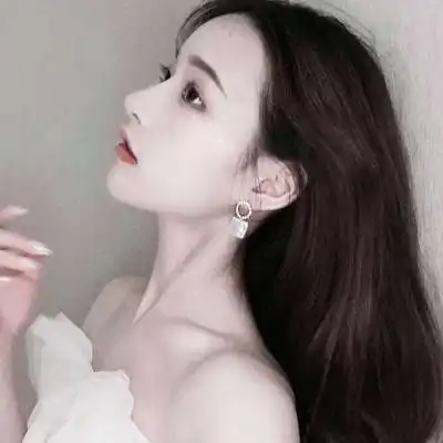  女头侧脸长发高清好看的女头森系侧脸系列