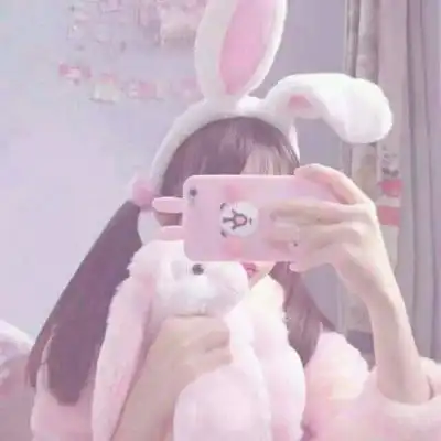  甜美粉色系女头.