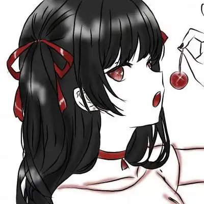  二次元动漫女生头像丧气小萝莉