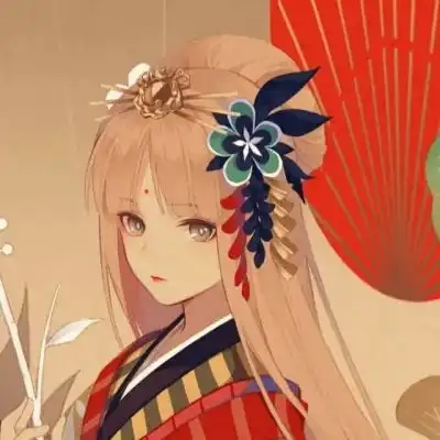 女生古风头像蓝色动漫