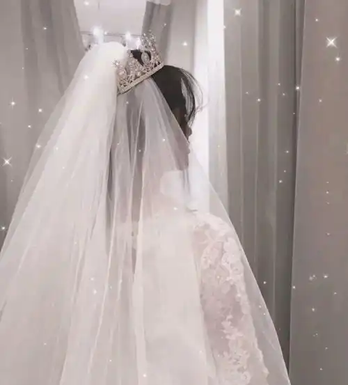  女生婚纱微信头像仙气梦幻真人婚纱头像