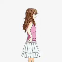  长发文静插画手绘文静美女个性美女插画图片素材其他格式下载动漫人物大全