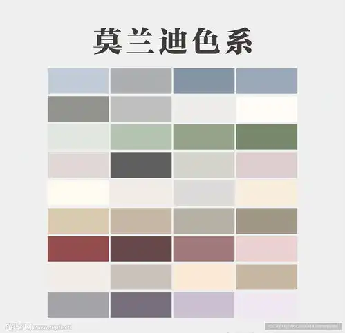 莫兰迪色系设计图 莫兰迪色系设计图
