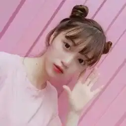  小清新少女头像粉色系真人图片粉红可爱系女生头像