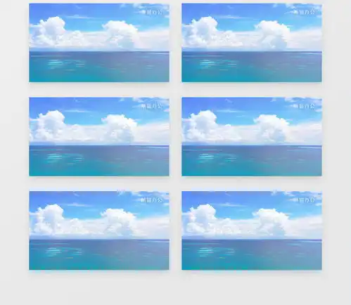  唯美大海蓝天风景实拍视频素材下载mp4格式19201080像素