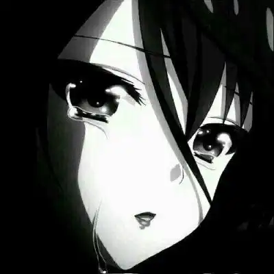  苏韵玖黑色丧系动漫女头.他是让我嘴角上扬的人,也是让我闭口不谈的人.
