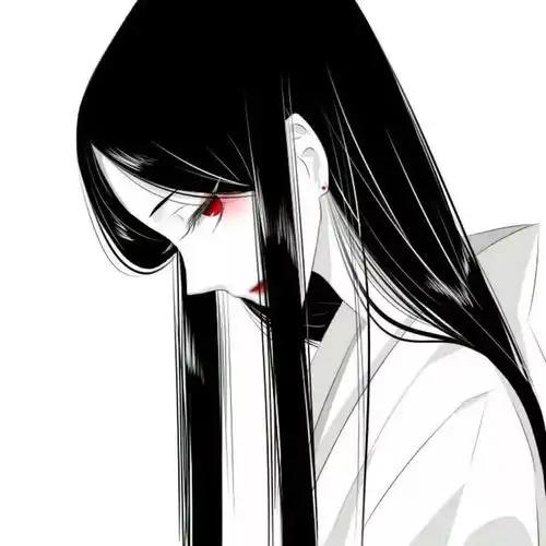 闺蜜头像丧系黑系动漫黑