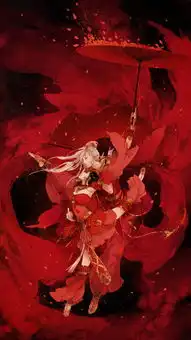  古风唯美动漫,最好要红色系的,反正唯美的都要如下图