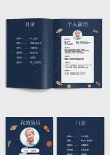 蓝色星空男孩卡通小升初简历设计word模板下载熊猫办公 蓝色星空男孩卡通小升初简历设计word模板下载熊猫办公