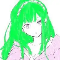  绿头发动漫头像高清女微信头像图片大全