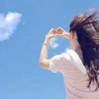  蓝色系阳光女生头像阳光积极可爱女生头像图片