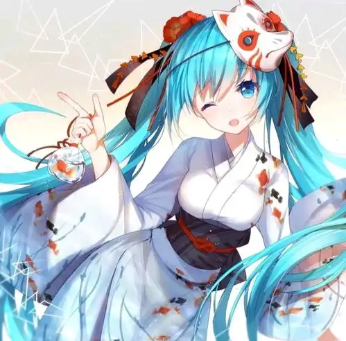 蓝色系手绘女生头像图集