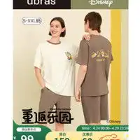  静韵家居睡衣jingyun静韵新婚情侣睡衣女迪士尼系列夏棉家居服结婚红色套装男男款xl多少钱
