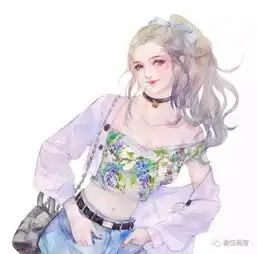  夏天,就应该画好看的小仙女