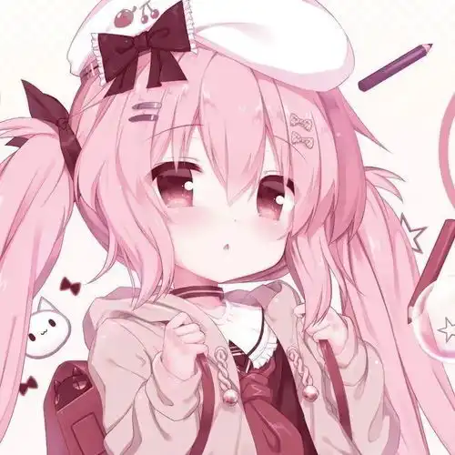  粉色系女生头像