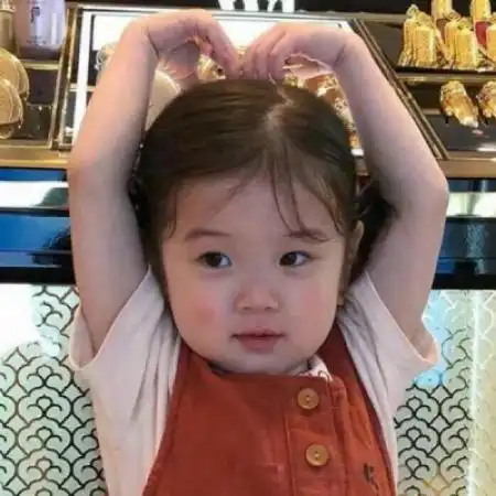  可爱搞怪萌娃头像女孩天真快乐发女萝莉