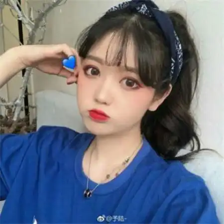 甜美系女头像侧脸眼妆