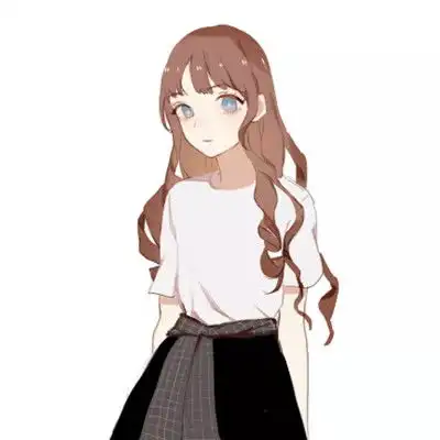 蓝色系男生头像动漫女生