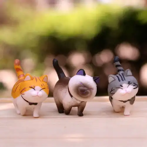  仿真猫咪可爱的小猫咪玩具盲盒手办二次元少女心礼物盲盒猫咪摆件