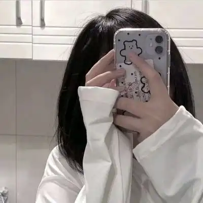 白色系女头可爱qq头像