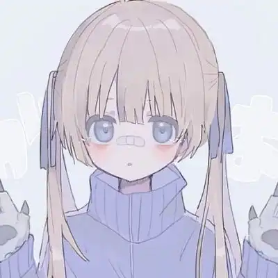 蓝色系手绘女生头像图集